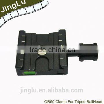 Clamp For Quick Release Plate Compatible Arca SWISS Tripod Ball Head QR50