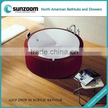 American standard round drop in acrylic bathtub,round acrylic bathtub