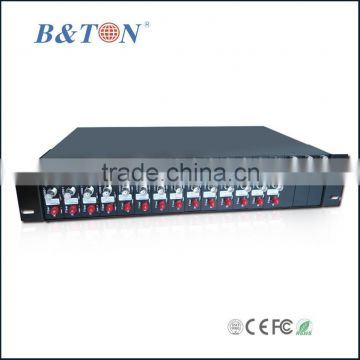 fiber optical transmitter and receiver chassis