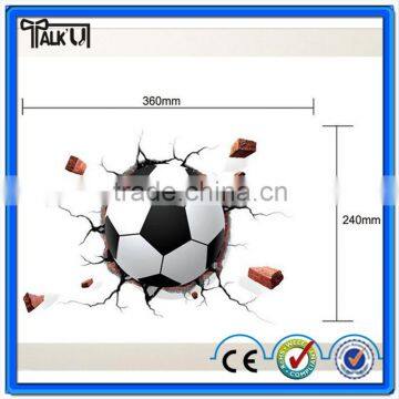 Christmas Gifts Kids bedroom 3d Wall lamp DIY football wall paper night light