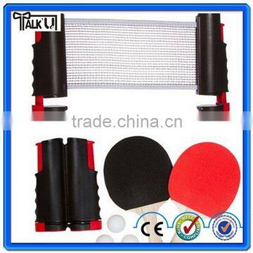 Portable mini adjustable table tennis net for club table personal training, 100% new PE high quality rebounder table tennis net