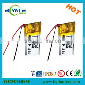 smart li- polymer battery rechargeable battery 3.7v 50mAh lithium cell