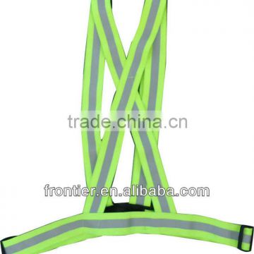 100% Polyester 3-point Elastic Strip Adjustable Reflective Safety Harness