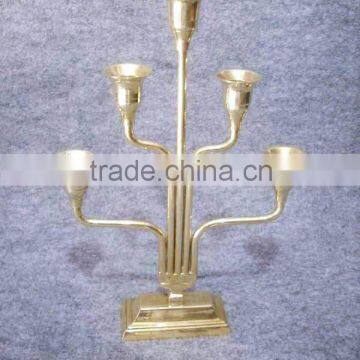 Gold candle holder, wedding candelabra, candle holder, candelabra