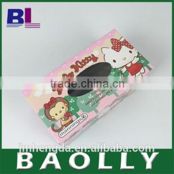 Customized display rectangular tissue paper box design