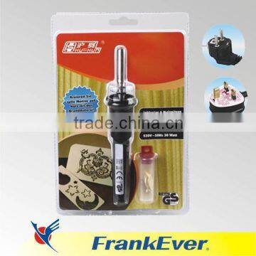 FRANKEVER wooden handle soldering iron kit for solar cell