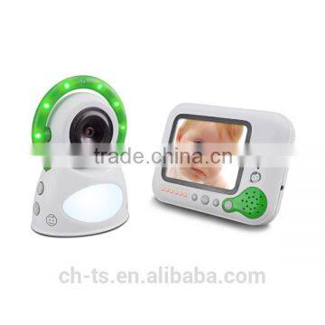 2.4GHz Wireless Digital 3.5" LCD Color Baby Monitor Camera Audio Video Infrared Night Vision,Music