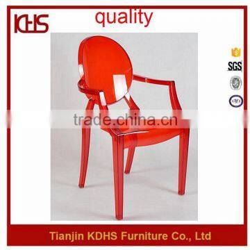 2016 latest style promotion cheap stackable red plastic dining chair