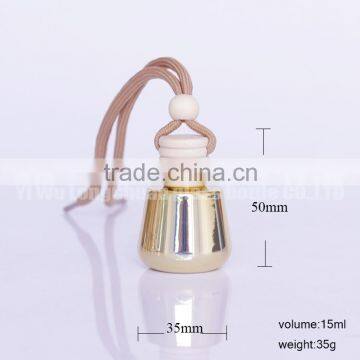 15ml Laser Tiny Glass Nature Oil Vial Pendant Auto Perfume Bottles Diffuser