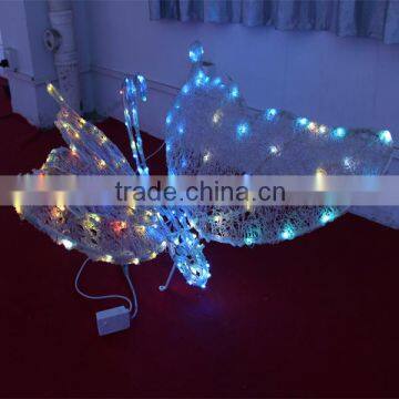 Led animated artificial flying butterfly