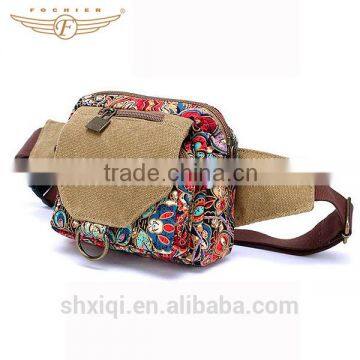 Custom Bohemian Design Canvas Fashion Waist Bag