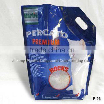 cat litter bag with handle