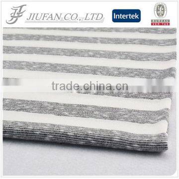 slub line of stripe lining fabric and poly spandex knitting fabric