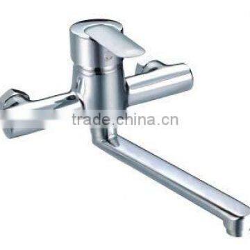 single lever mural kitchen mixer