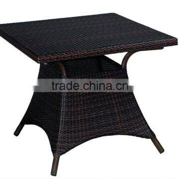 rattan outdoor furniture jakarta in brown flat wicker and the size is 90X90CM