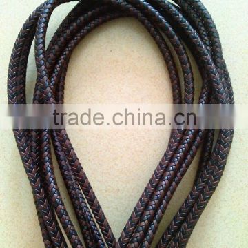 Cheap Price 5mm Mix Color Soft Faux PU Leather Braided String