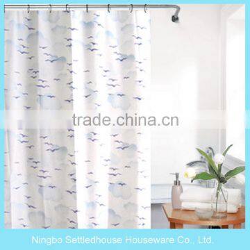 2016 Hot Sale Printed Color PEVA Materials Shower Curtain