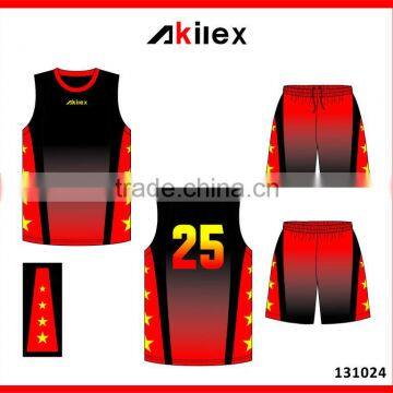 Sublimated basketball jersey uniform design