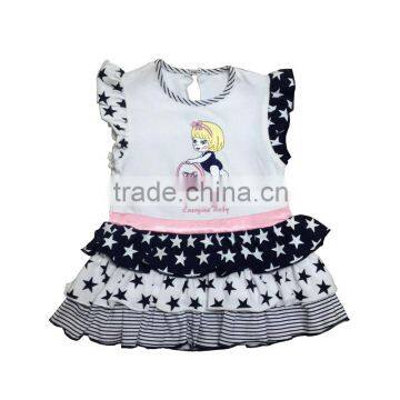 Kids princess clothing little girls fluffy short sleeve baby dress new style                        
                                                                                Supplier's Choice