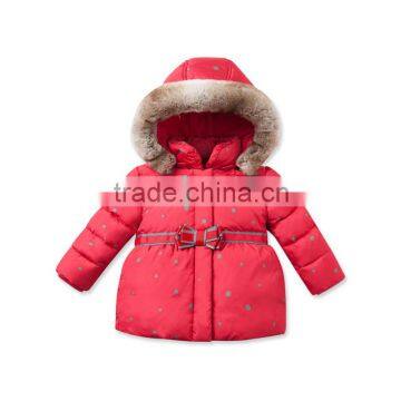 DB2956 dave bella 2015 winter infant coat baby girls down jacket padded jacket outwear girl warm down coat down jacket