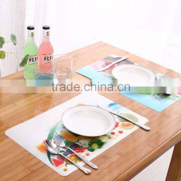 3d table mat for cartoon display,children favorite placemats fruit and vegetable dishwasher safe placemat