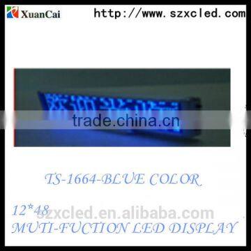 12x48 Led Desktop Display, Led Sign up to 10 Modes