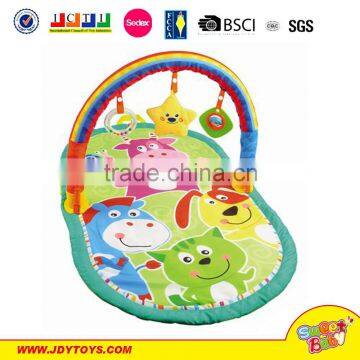 High quality two types plastic and plush baby Gym play mat activity toy