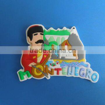 souvenir gifts pvc 3D fridge magnet, refrigerator magnet montenegro