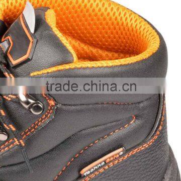 Anti-Puncture Slip Top Smooth Leather Toe Cap Safety Shoes photo-6
