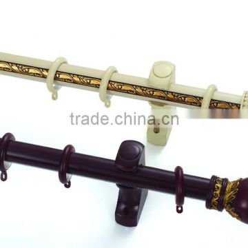 European home decor new design wood curtain rod