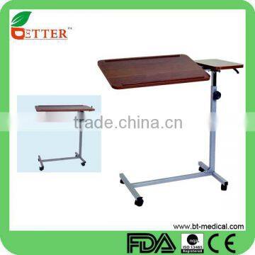 height adjustable desk with castors