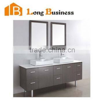 LB-JL2077 Wall-hung or hanging MFC bathroom vanity cabinet Melamine Board for bathroom