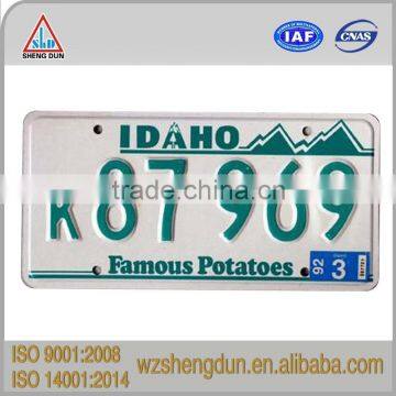 Fun, personalized, Aluminum license plate in American standard
