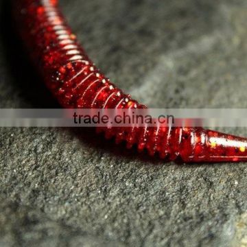 120mm 7.1g maggot straight tail soft fishing lures swim bait