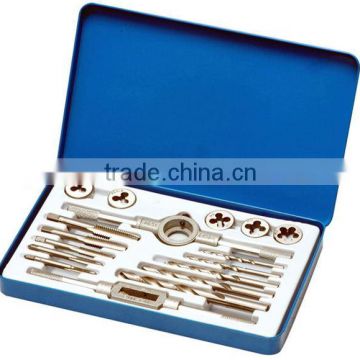 17pc tap die and drill set threading tool set tapping screwing hand tool