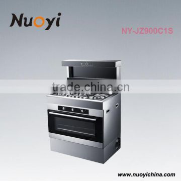 Hot sale electric commerical gas cooking range hood with oven with ce certificate