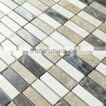 Emperador Polished Stone Mosaic Tile TR18