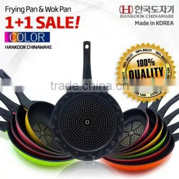 [High Quality 1+1Frying Pan /cooking pan/diamond coating frying pan