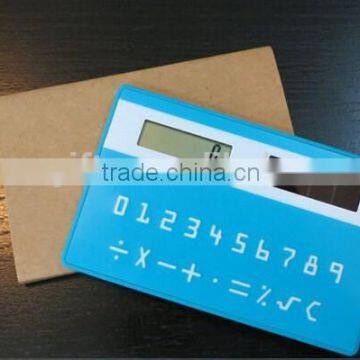 Solar Power Card Size Pocket Calculator