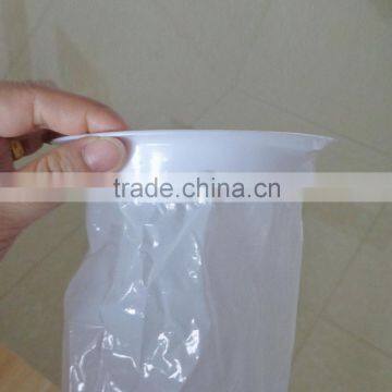 1500ML White Color LDPE Plastic Vomit Bag Without Printing Top PVC Rigid Rings photo-3