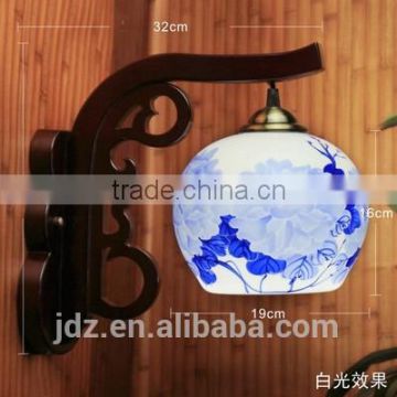 Wall Lamp Night Light Porcelain Chinese Style Jingdezhen Ceramic Bedroom Coffee Bar Restaurant Kitchen Lights