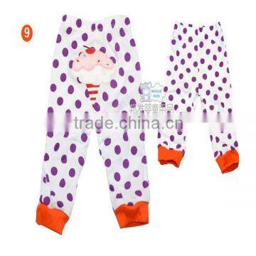 Cotton baby leggings infant trousers baby rubber pants