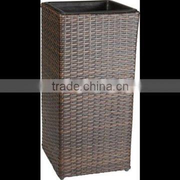 Plasitc Rattan Planter Garden Flower pot