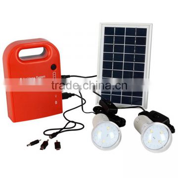 Portable DIY LED Solar Light Camping System for Outdoor Lighting