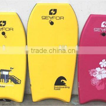 37" 41" wholesale crescent tail heat sealed ixpe bodyboard