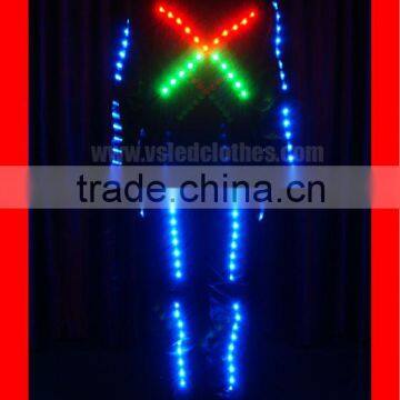 Wireless DMX512 Programmable Dancing LED Tron Costume