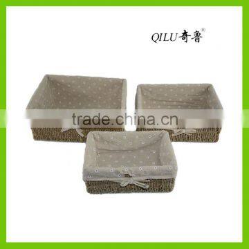 Natural Seagrass on Wire Frame Storage Basket photo-3