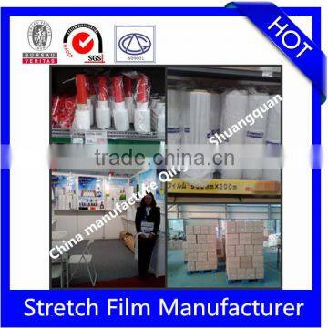 Clear Hand Roll PE Stretch Wrap Film China Supplier