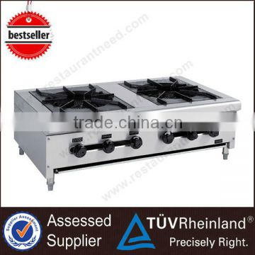 Professional Restaurant Ovens Counter Top 2 Burner gas stove