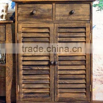 living room solid wood artistic shoes racks storage cabinet